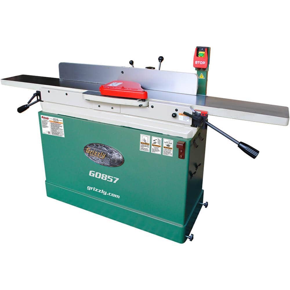 Grizzly Industrial 12 Amp 8 in. Parallelogram Corded Jointer with Mobile  Base G0857 - The Home Depot