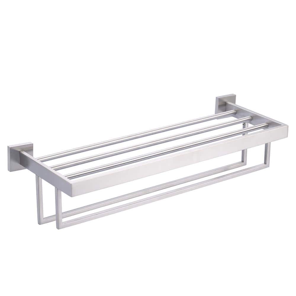 Buy Aligarian 24 inch Stainless Steel Chrome Finish Wall Mounted Square  Towel Hanger (Pack of 2) Online At Price ₹819