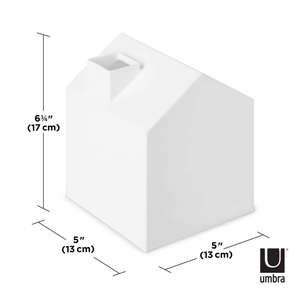 White House-Shaped Polypropylene Tissue Box Cover