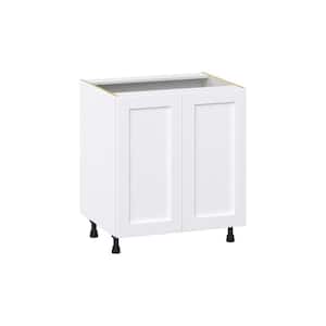 Mancos Bright White Shaker Assembled Base Cabinet with 3-Inner Drawers (30 in. W x 34.5 in. H x 24 in. D)