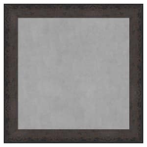 Dappled Black Brown 29 in. x 29 in. Framed Magnetic Board