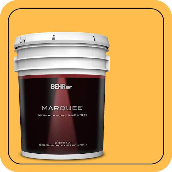 BEHR MARQUEE 5 gal. #310B-6 Twenty Carat Flat Exterior Paint & Primer