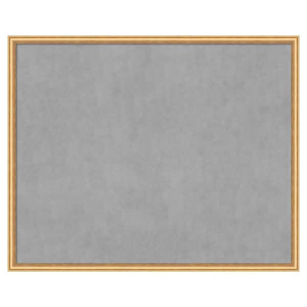 Amanti Art Salon Scoop Gold 42 in. x 34 in. Framed Magnetic Board