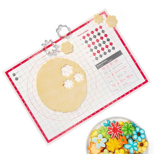 1pc Non-slip Pastry Mat, Silicone Baking Mat, Counter Mat, Oven