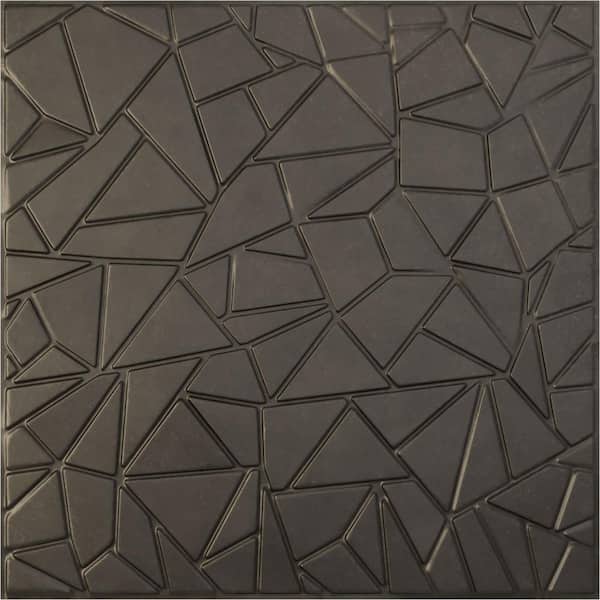 Ekena Millwork 19 5/8 in. x 19 5/8 in. Elwod EnduraWall Decorative 3D Wall Panel, Weathered Steel (Covers 2.67 Sq. Ft.)
