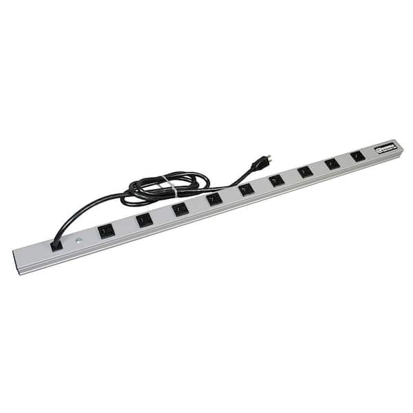 Wiremold CabinetMATE 9-Outlet 15 Amp Power Strip with 15 ft. Cord