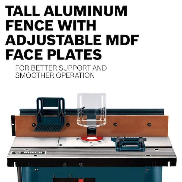 27 in. x 18 in. Aluminum Top Benchtop Router Table with 2-1/2 in. Vacuum Hose Port