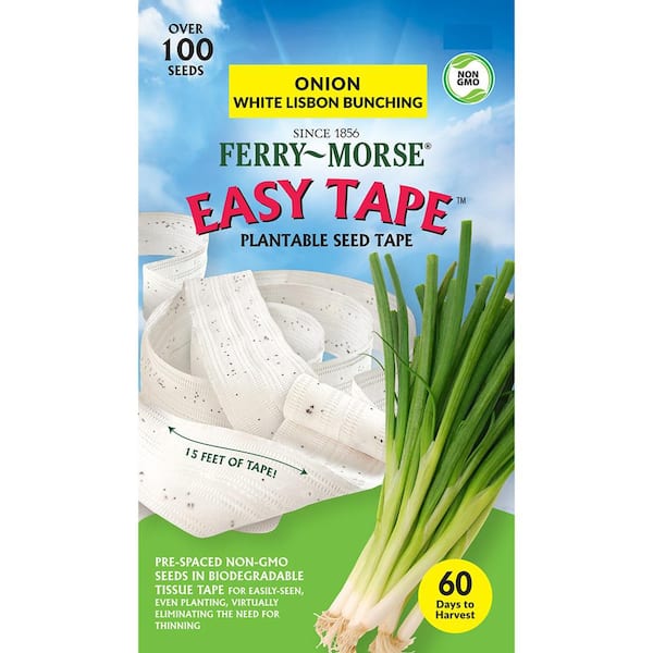 Seed Tape Onion White Lisbon Bunching Seed