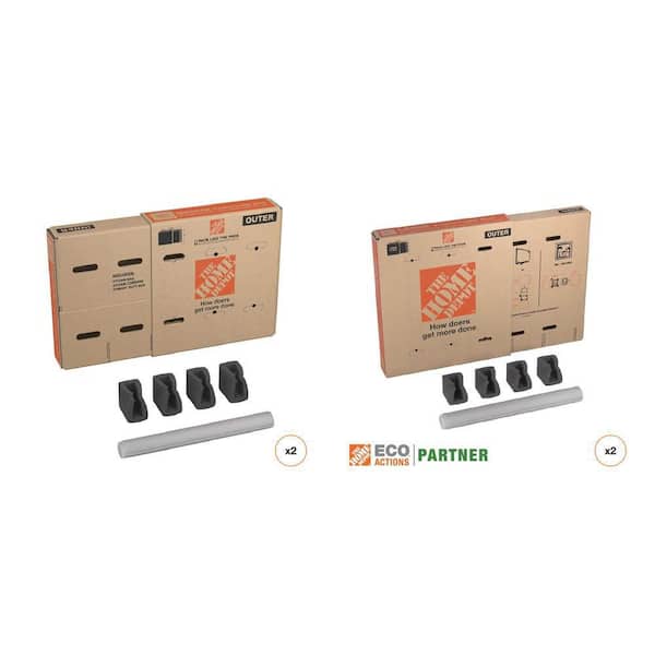 25 in. x 6 in. x 26 in. TV Box (2-Count) and 37.5 in. x 6 in. x 41 in. TV Box (2-Count) Combo