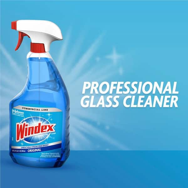 Windex 32 oz. Commercial Line Trigger Bottle Original Glass