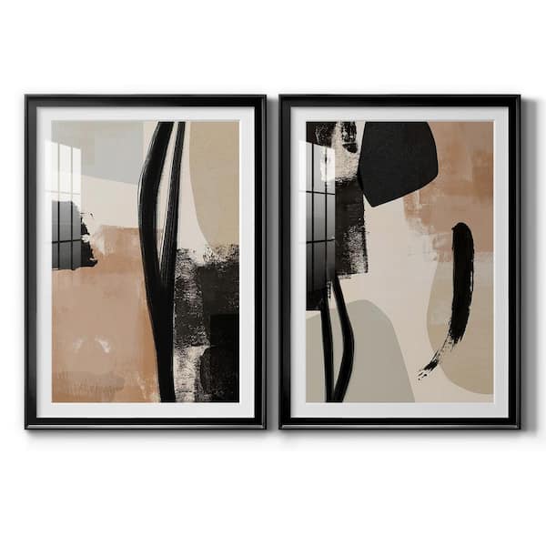Wexford Home Selective Arrangement I by Wexford Homes 2-Pieces Framed Abstract Paper Art Print 42.5 in. x30.5 in.