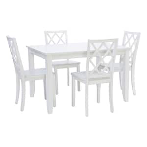 Hart 5pc White dining set