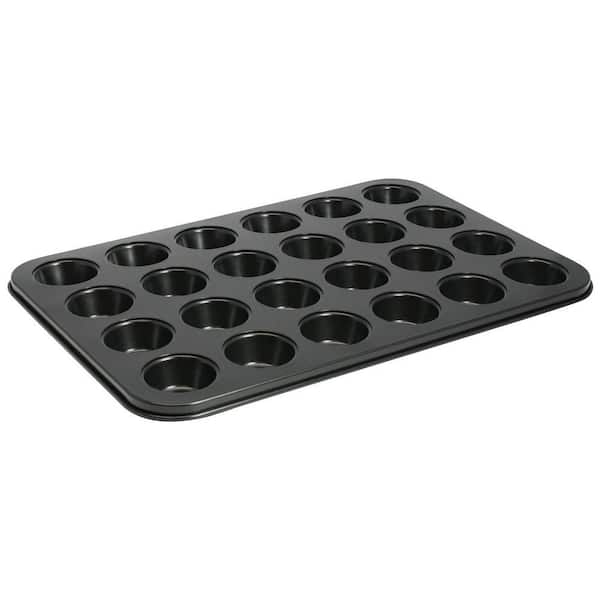 24-Cup 1-1/2 Oz. Non-Stick Carbon Steel Mini Muffin Pan