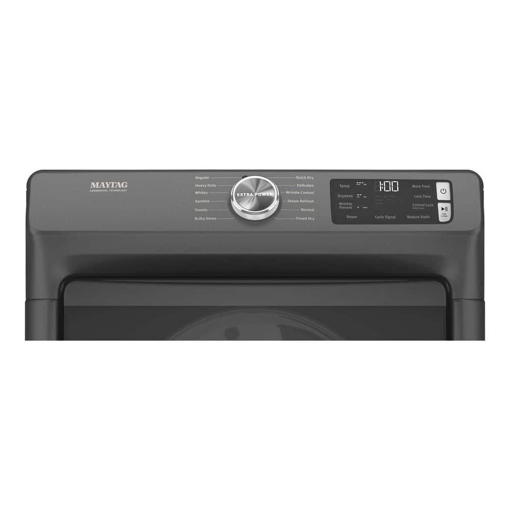 Volcano Black 7.3 Cu. Ft. Gas Front Load Dryer with Steam