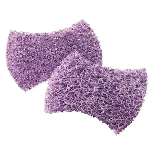 2-3/4 in. x 4-1/2 in. Purple Scour Pad Sponge (4/PK, 6 PK/CT)