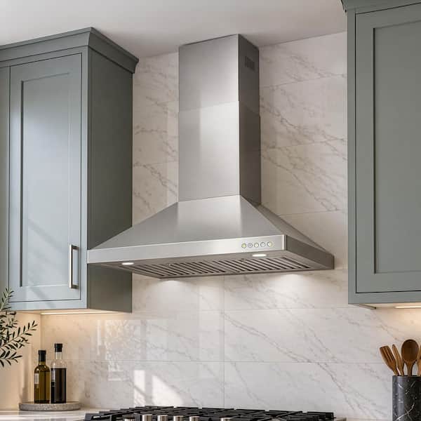 Cosmo 30 in. Vista Collection 380 CFM Ducted Wall Mount Range Hood