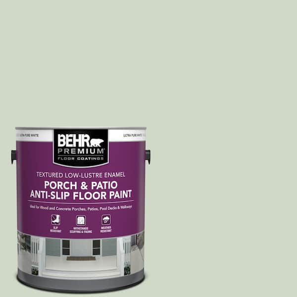 BEHR PREMIUM 1 gal. #HDC-CT-25 Bayberry Frost Textured Low-Lustre Enamel Interior/Exterior Porch and Patio Anti-Slip Floor Paint