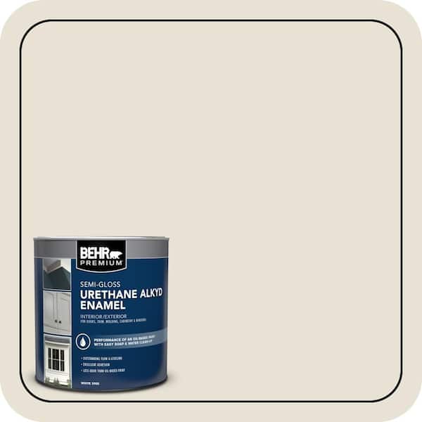 1 qt. #AE-310 Off White Semi-Gloss Enamel Urethane Alkyd Interior/Exterior Paint