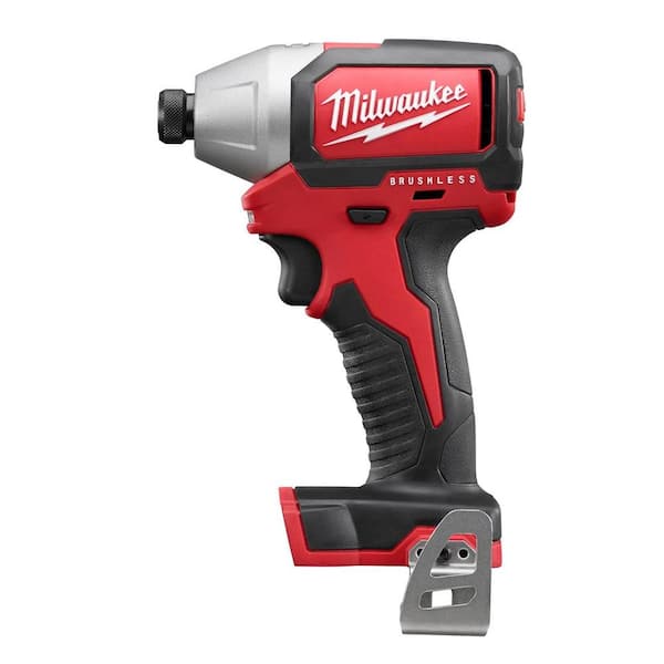 Milwaukee M18 18-Volt Lithium-Ion Brushless Cordless 1/4 in. Cordless Impact Driver Kit (Tool-Only)