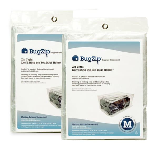 BugZip Bed Bug Medium Resistant Suitcase and Clothing Encasement (2-Pack)