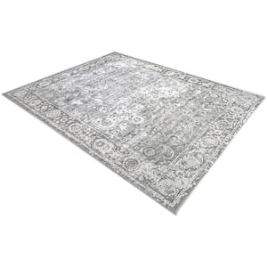 Royal Contemporary Transitional Shadow 8 ft. x 10 ft. Hand-Knotted Area Rug