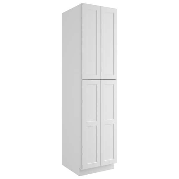 HLR 46 inches White Pantry Cabinets, Kitchen Pantry with Doors and