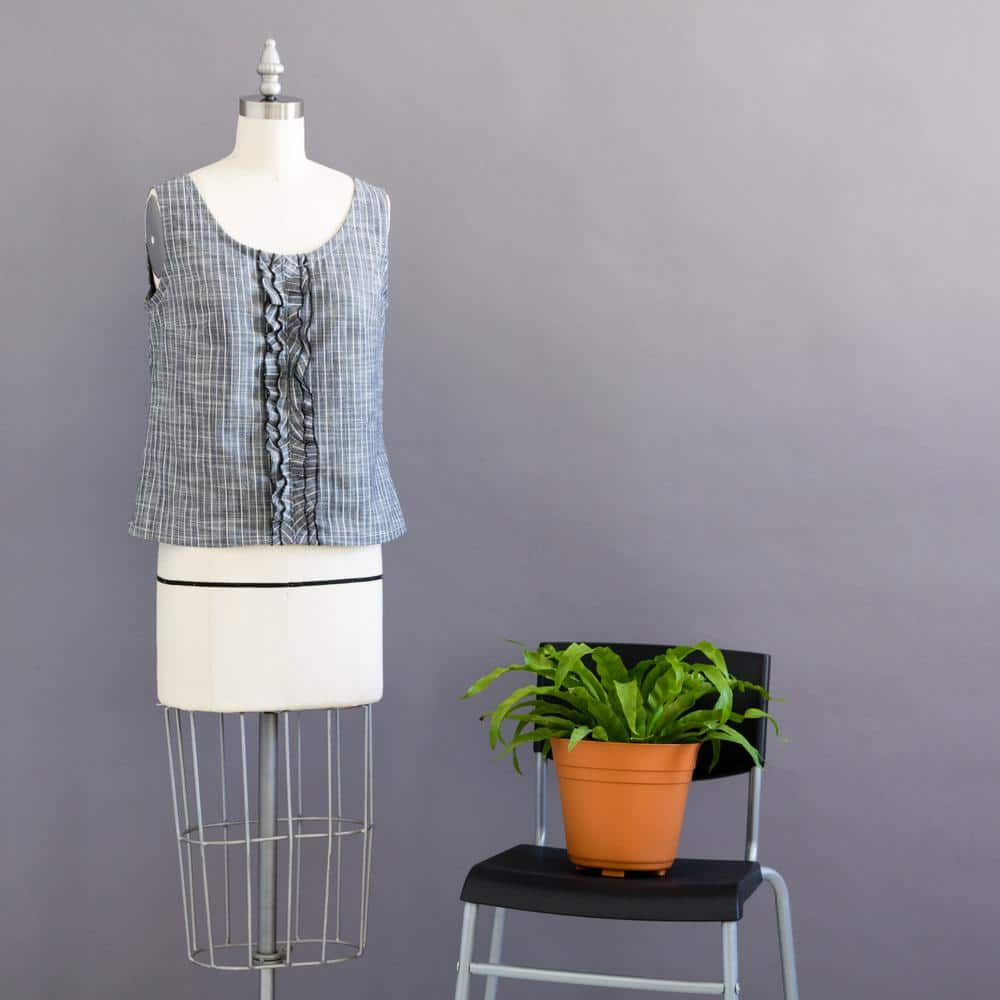 Compact White and Gray Portable Serger Machine
