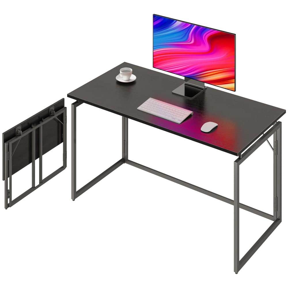 39.5 in. W Black Metal Folding Computer Desk price history on PriceWatchPro