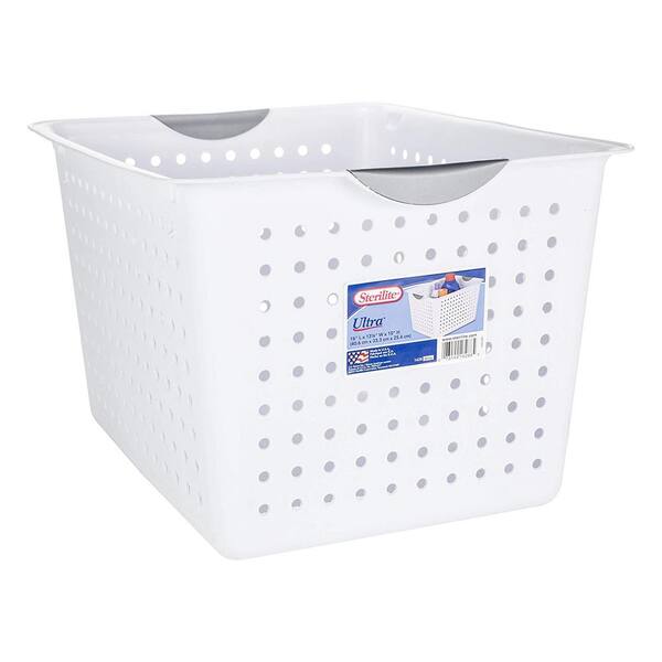 Sterilite Large Plastic Ultra Storage Basket (6-Pack) Plus Medium (6-Pack)  Plus Small (Dozen) 6 x 16268006 - The Home Depot