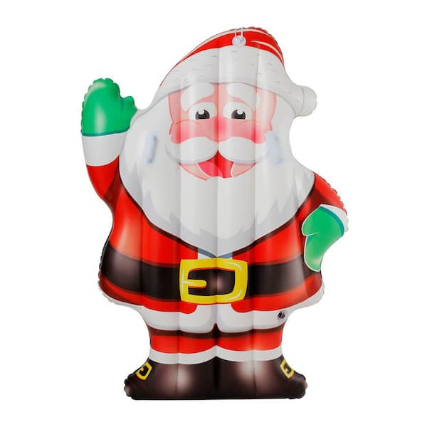 5 Ft Santa In Flying Saucer Christmas Inflatables Outdoor