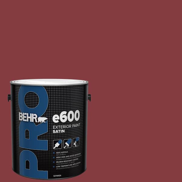 1 gal. #M140-7 Dark Crimson Satin Enamel Exterior Paint