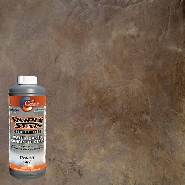 Classic Coatings Systems 1 qt. Spanish Cafe Concentrated Semi-Transparent Water Based Interior/Exterior Concrete Stain