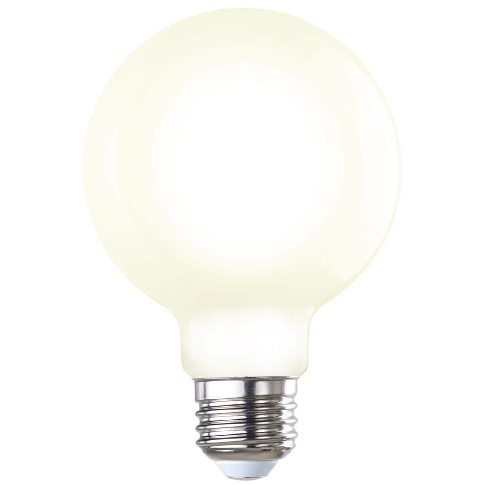 60-Watt Equivalent Dimmable Milky Filament G25 Medium E26 LED Light Bulb, 3