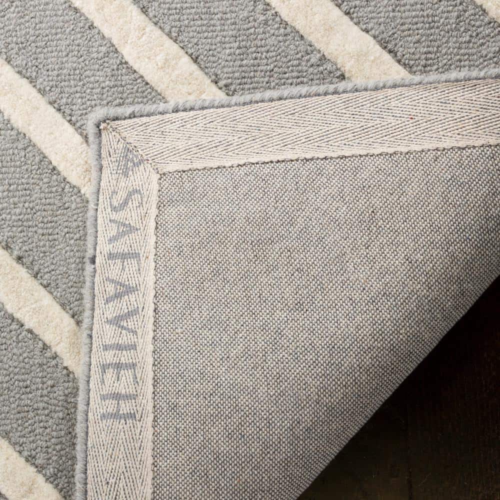 Ivory Tufted Wool Square Kids Rug, 8' x 10'