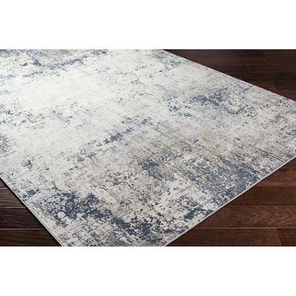 Norland Denim Modern Abstract 2 ft. x 2 ft. Area Rug