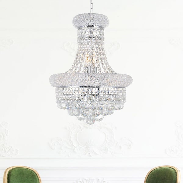 Empire 6 Light Chandelier With Chrome Finish