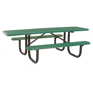 8 ft. Diamond Green Commercial Park ADA Portable Rectangular Table