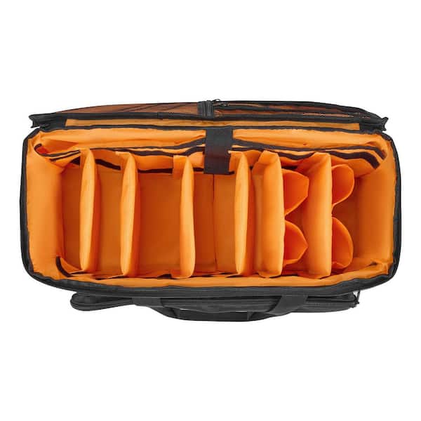 VEVOR 1680D Rolling DJ Cable Bag, Padded File Gig Bag with 6
