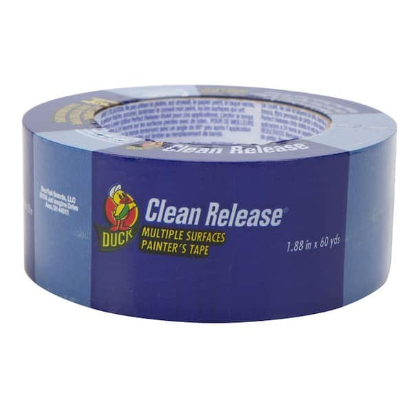 Duck 1.88 in. x 60 yds. Blue Clean Release Masking Tape, (12-Pack)