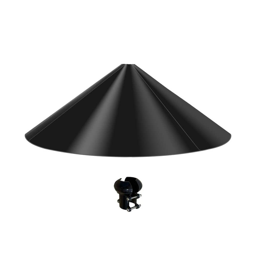 19 in. Wide Black Squirrel Baffle for Bird Feeder Poles, Outdoor Pole Mount Stoppers, Shepherd’s Hooks price history on PriceWatchPro