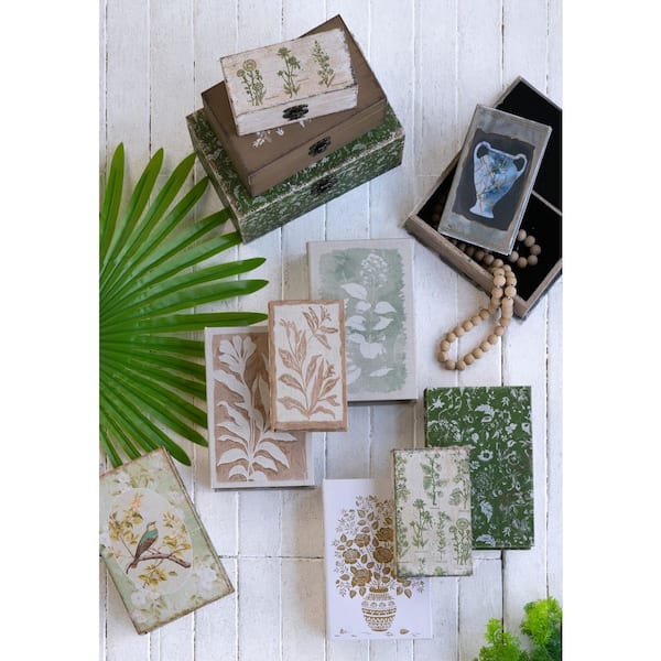 5.5 in. Tall Multicolor MDF 1-Shelf Standard Bookcase