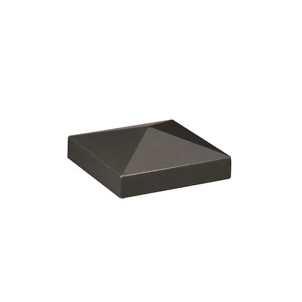 Barrette Outdoor Living 2-1/2 in. x 2-1/2 in. x 1 in. Pewter Aluminum Pyramid Post Top