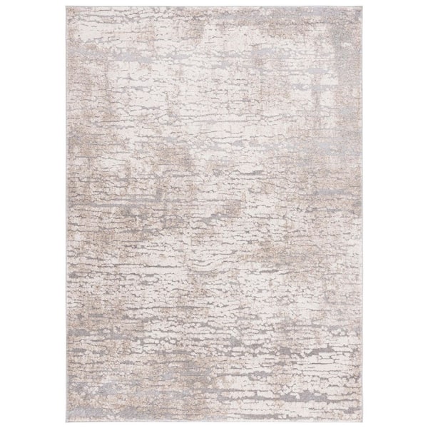 Spirit 3 ft. x 5 ft. Taupe/Ivory Marble Area Rug