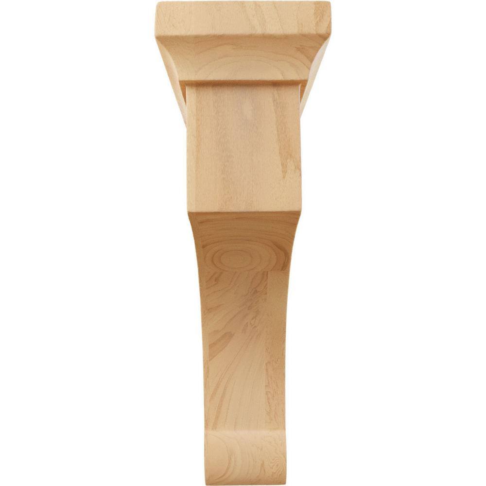 Ekena Millwork 2 1/2"W x 6"D x 8"H Medium Gomez Wood Bracket, Red Oak