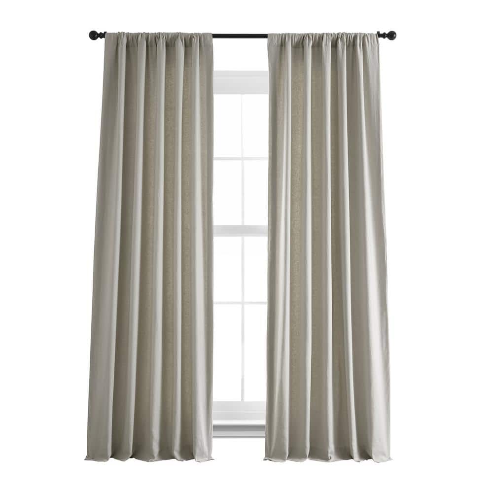 Fresh Khaki Linen Rod Pocket Room Darkening Curtain - 50 in. W x 120 in. L (1 Panel) price history on PriceWatchPro