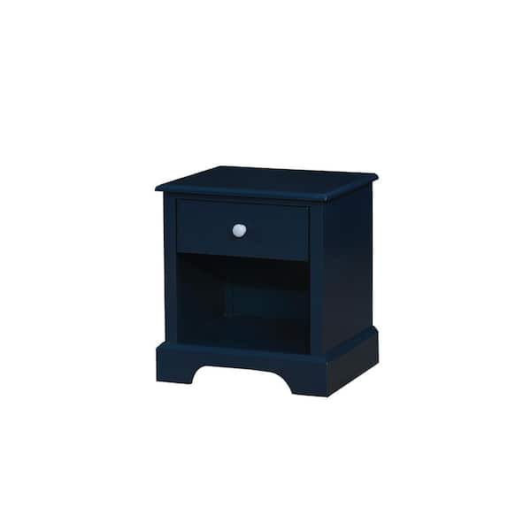 Diane Blue Transitional Style Nightstand