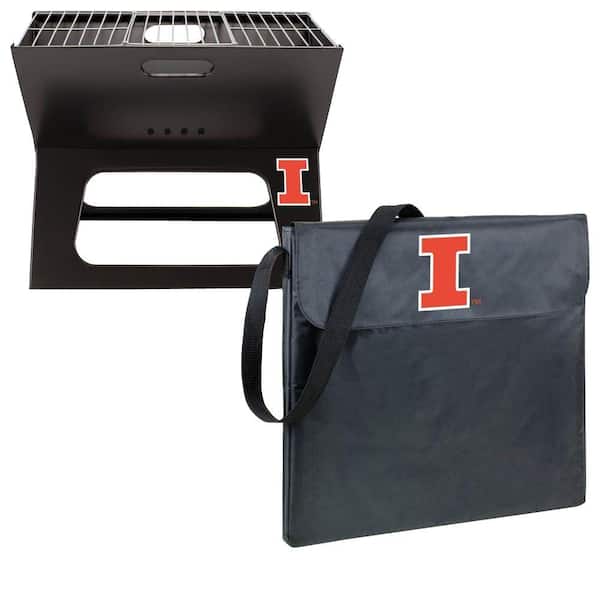 Picnic Time X-Grill Illinois Folding Portable Charcoal Grill