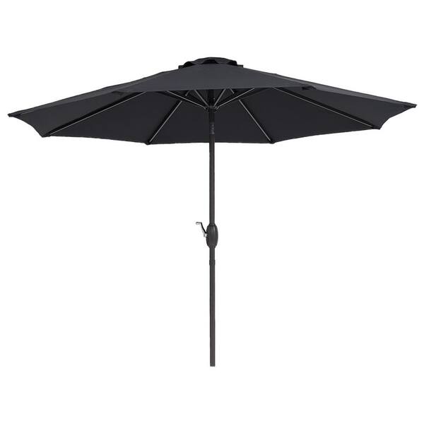 Unbranded 9 ft. Market Patio Umbrella in Black