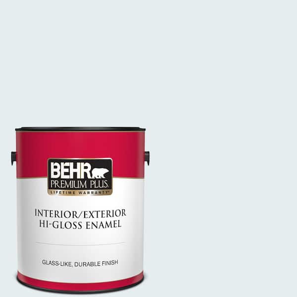 BEHR PREMIUM PLUS 1 gal. #550E-1 Breaker Hi-Gloss Enamel Interior/Exterior Paint