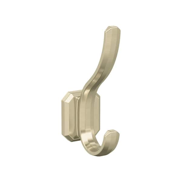 Granlyn 5-5/16 in. L Golden Champagne Double Prong Wall Hook